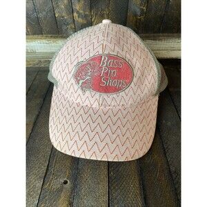 Bass Pro Shops Youth Pink/Gray Snap Back Hat Cap